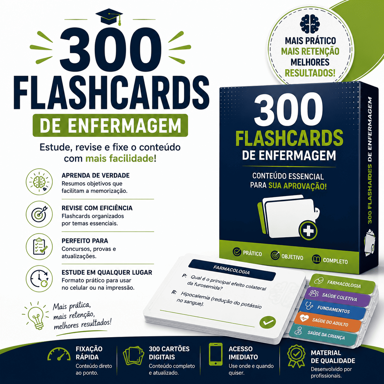 300 Flashcards de Revisão