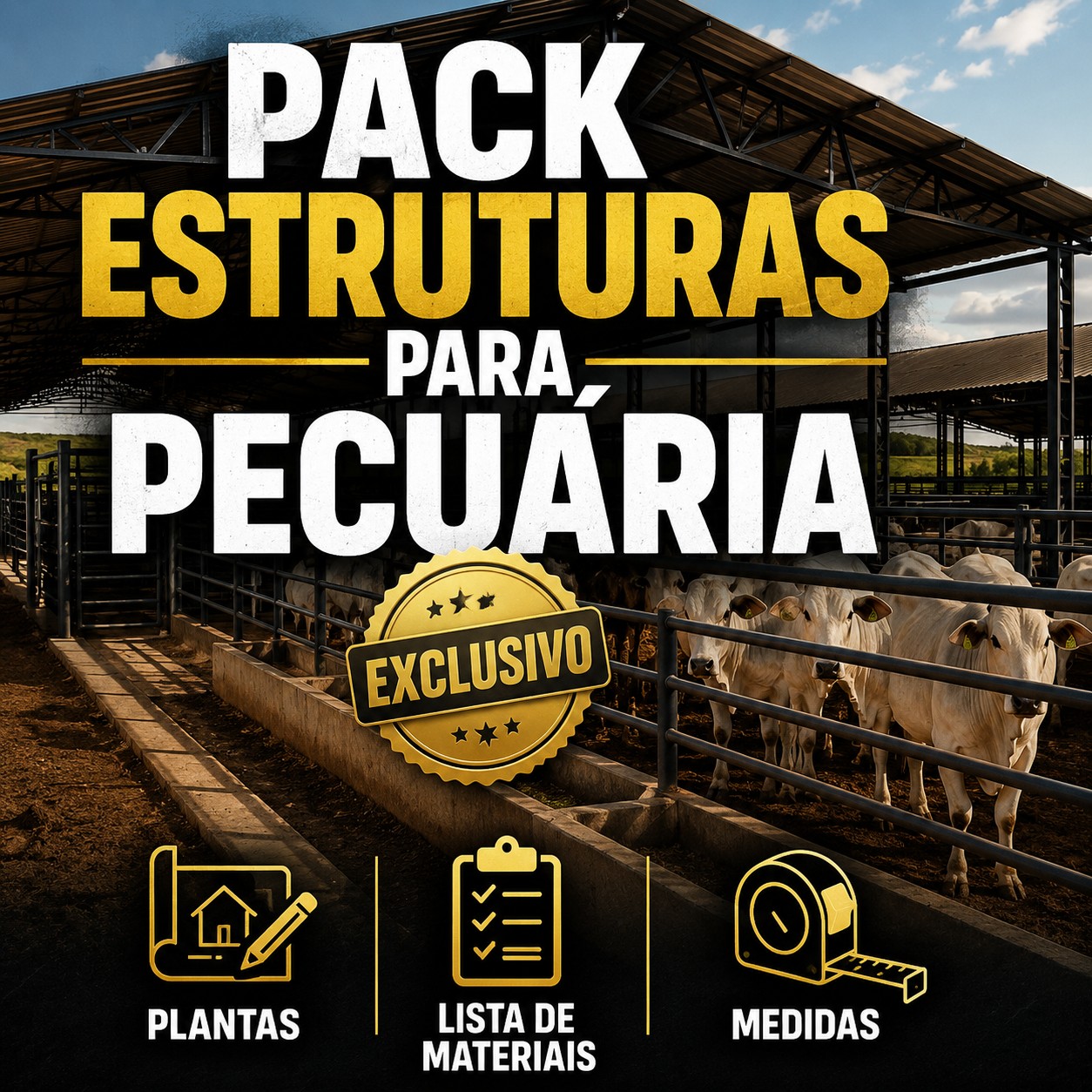 Pack Estruturas para Pecuária
