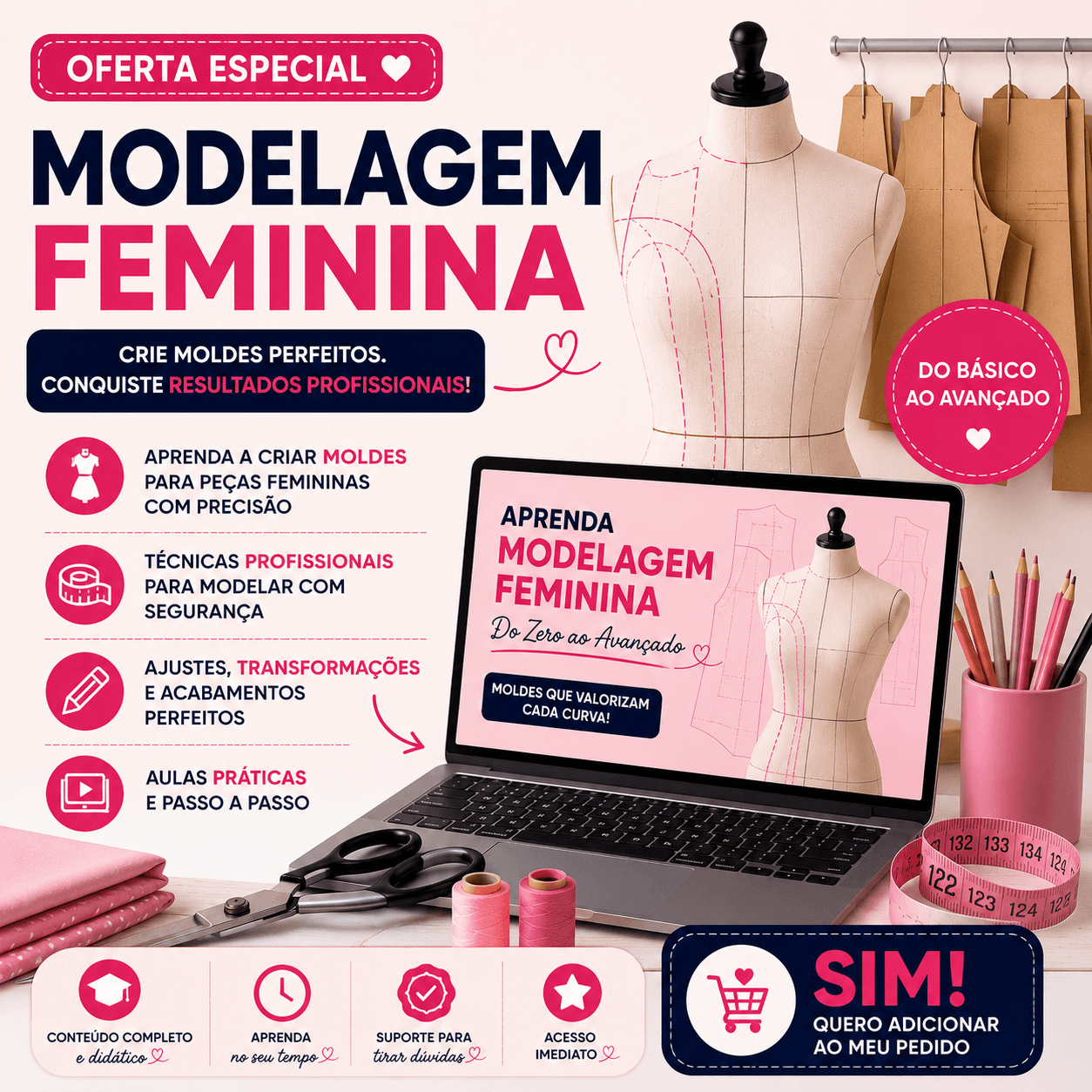 CURSO MODELAGEM FEMININA COMPLETO