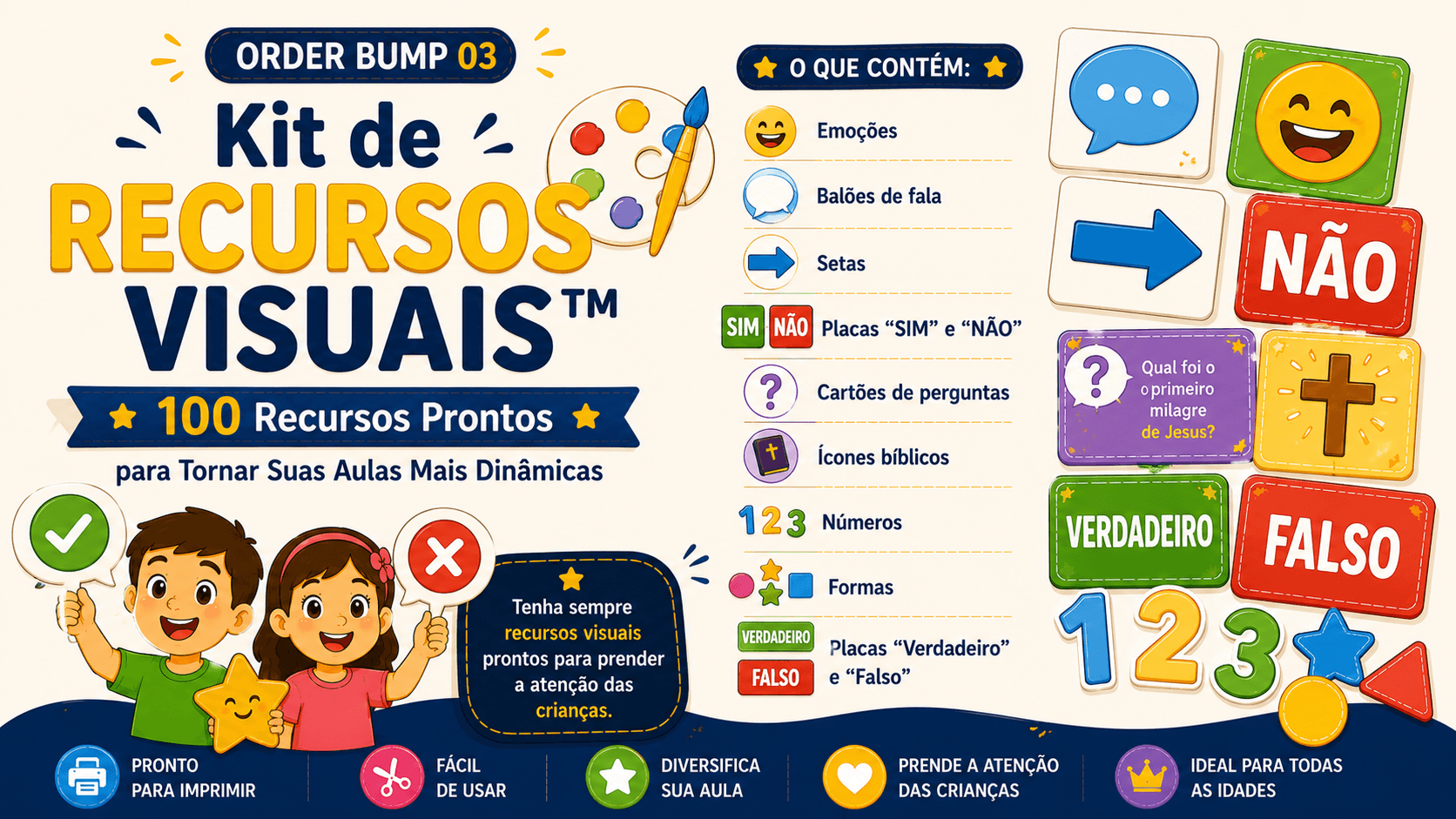 Kit 60 Visuais da Aula Bíblica