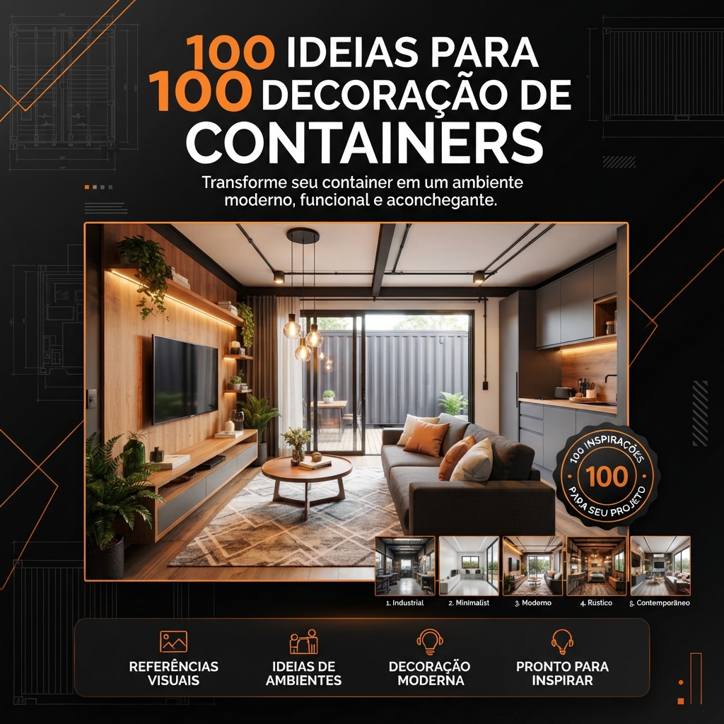 100 Ideias de Decoração para Containers