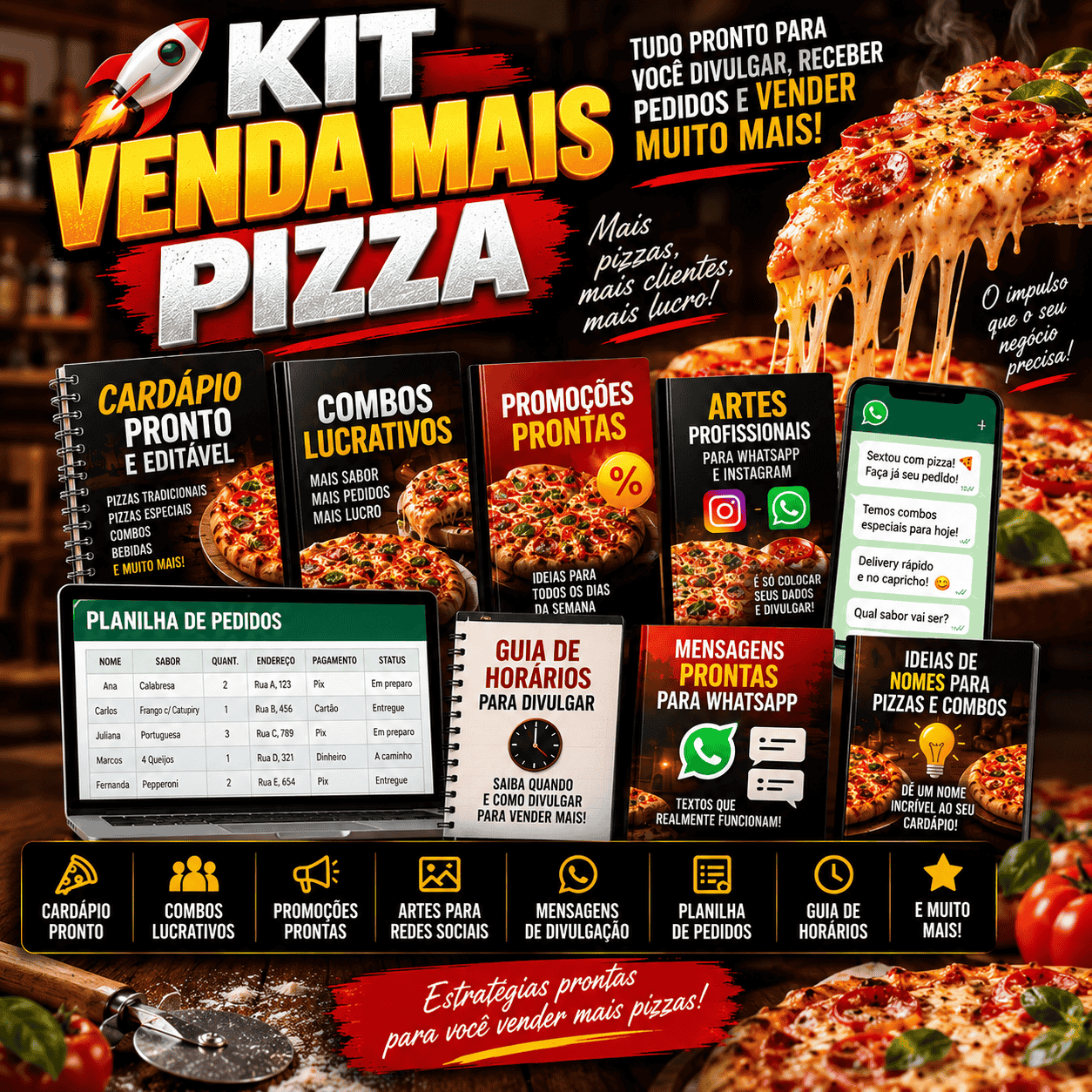 LEVE JUNTO: Kit Venda Mais Pizza