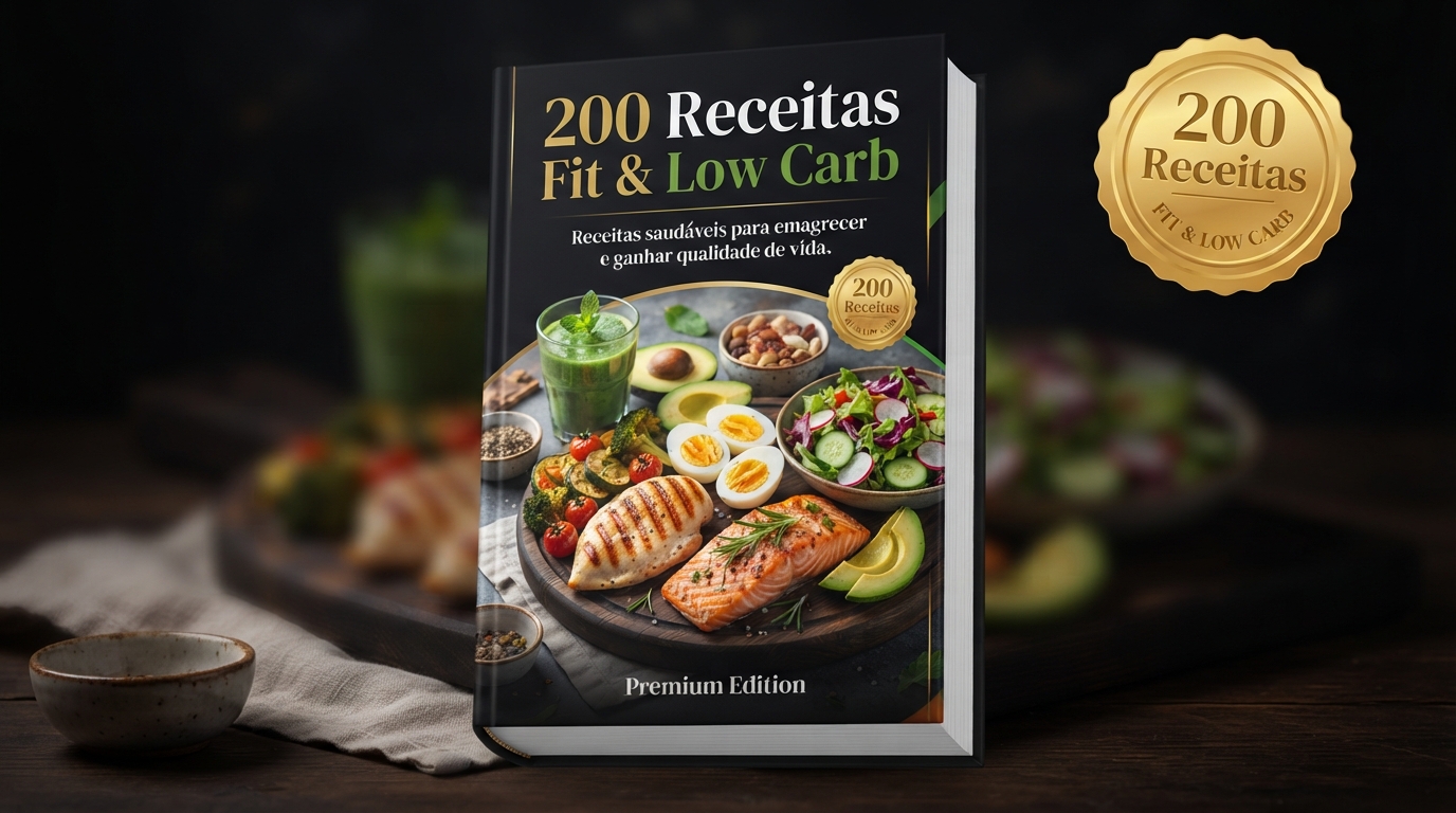 200 Receitas Fit & Low Carb na Air Fryer