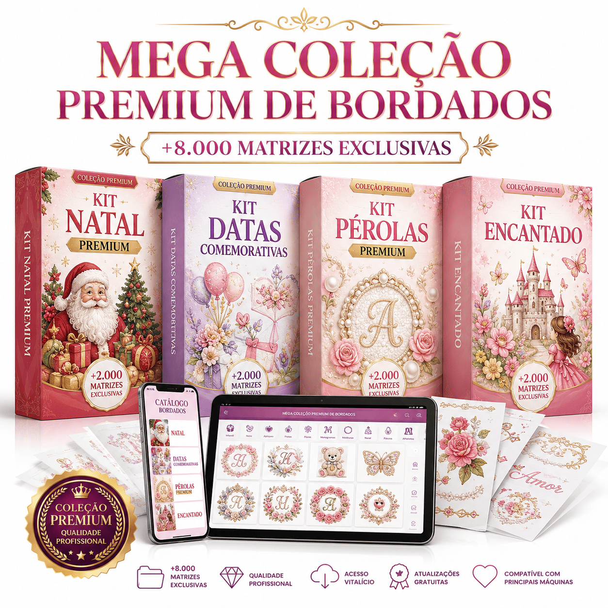 +8MIL MATRIZES DE BORDADOS