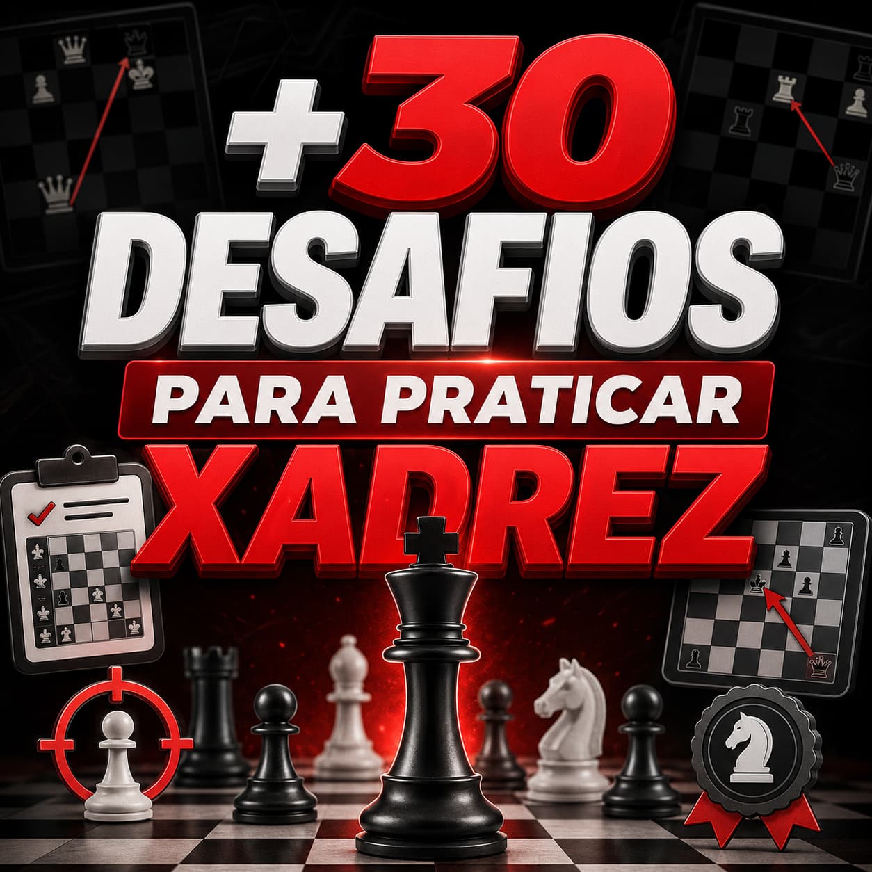+30 Desafios Para Praticar Xadrez