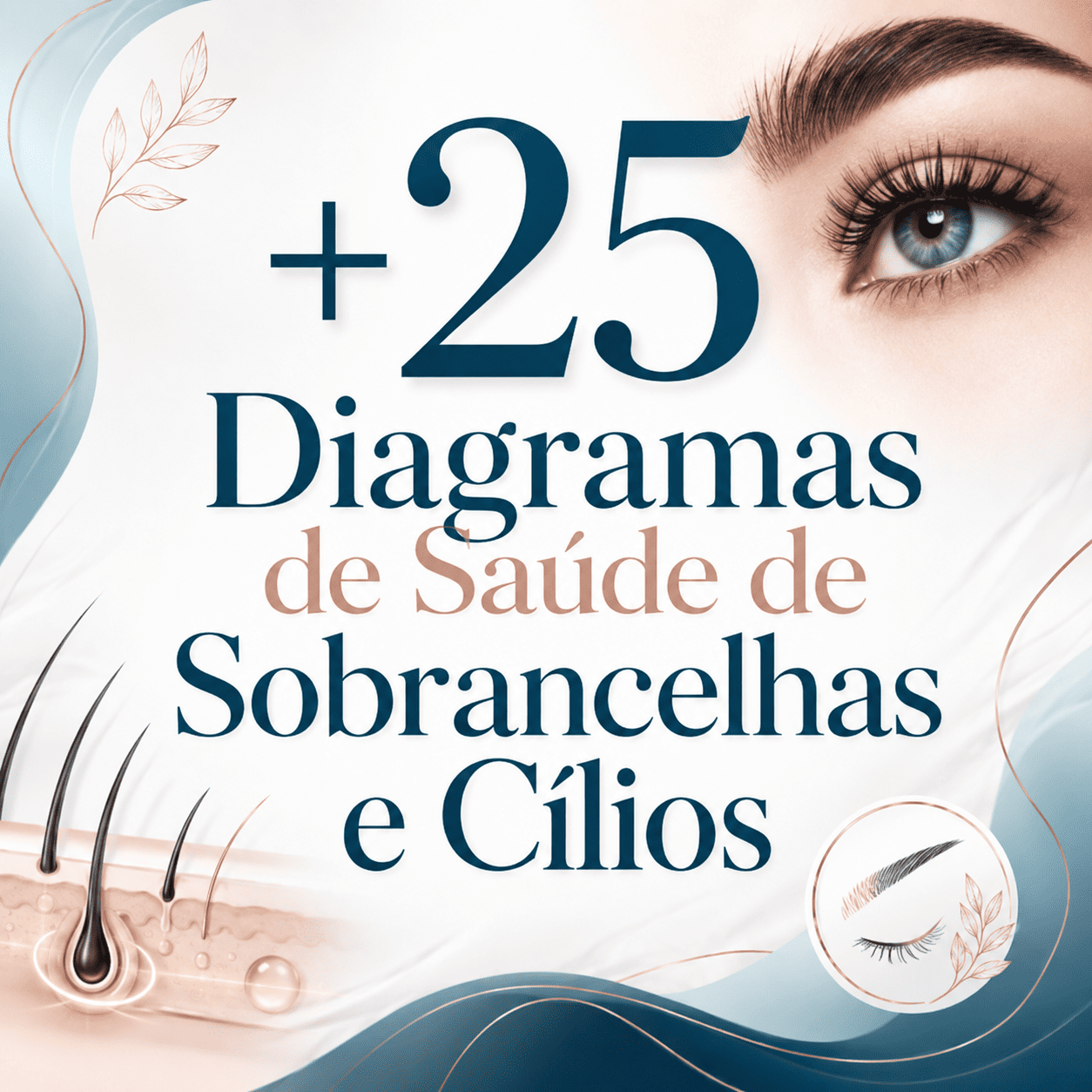 +25 Diagramas de Sobrancelha e Cílios