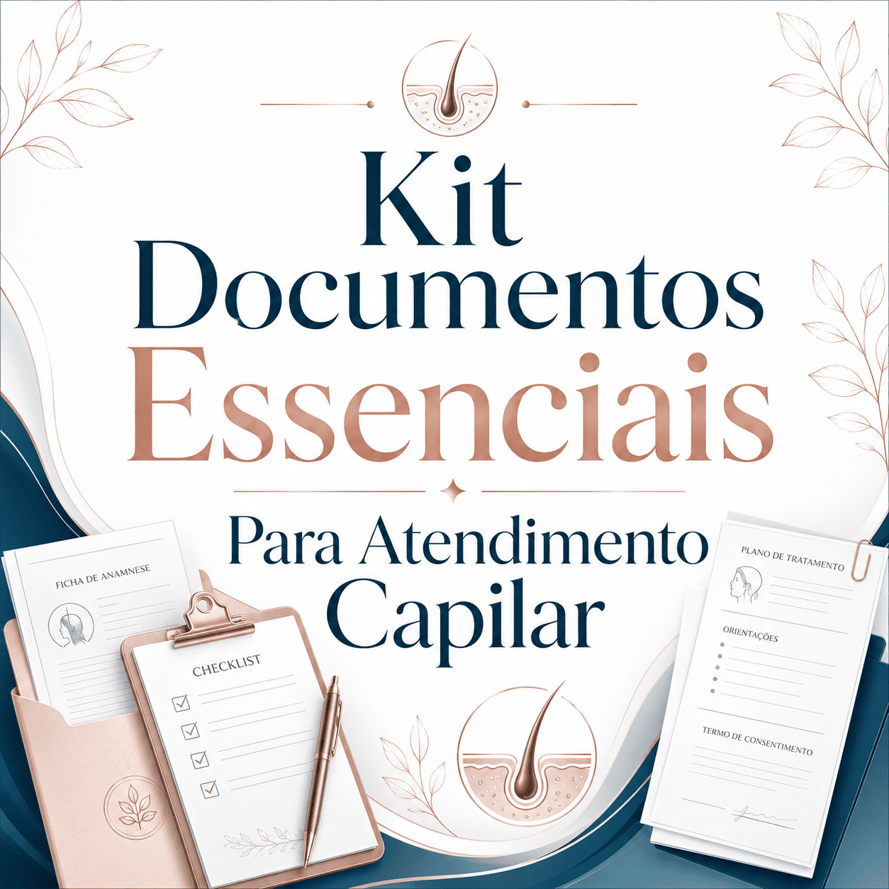 Kit de Documentos Essenciais Capilares
