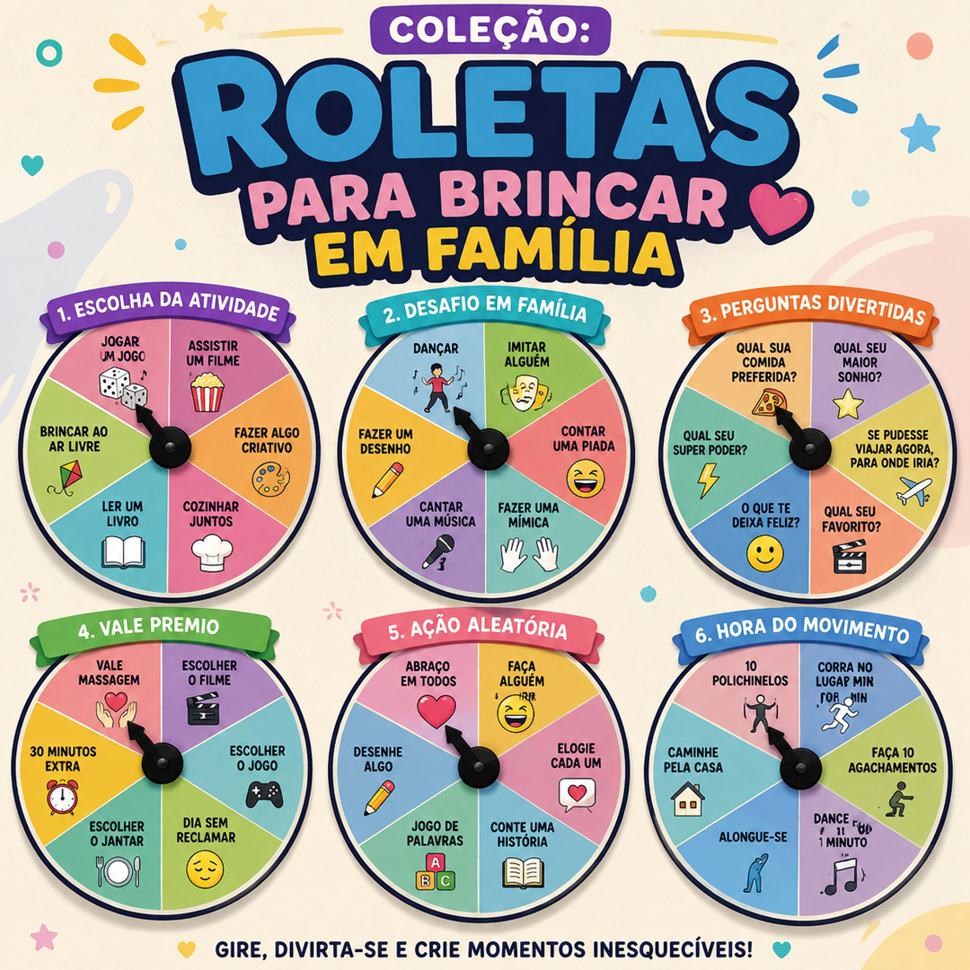 Coleção: Roletas para Brincar em Família