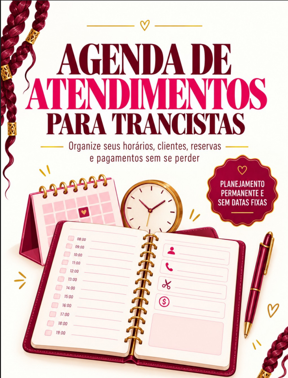 Agenda de Atendimentos para Trancistas
