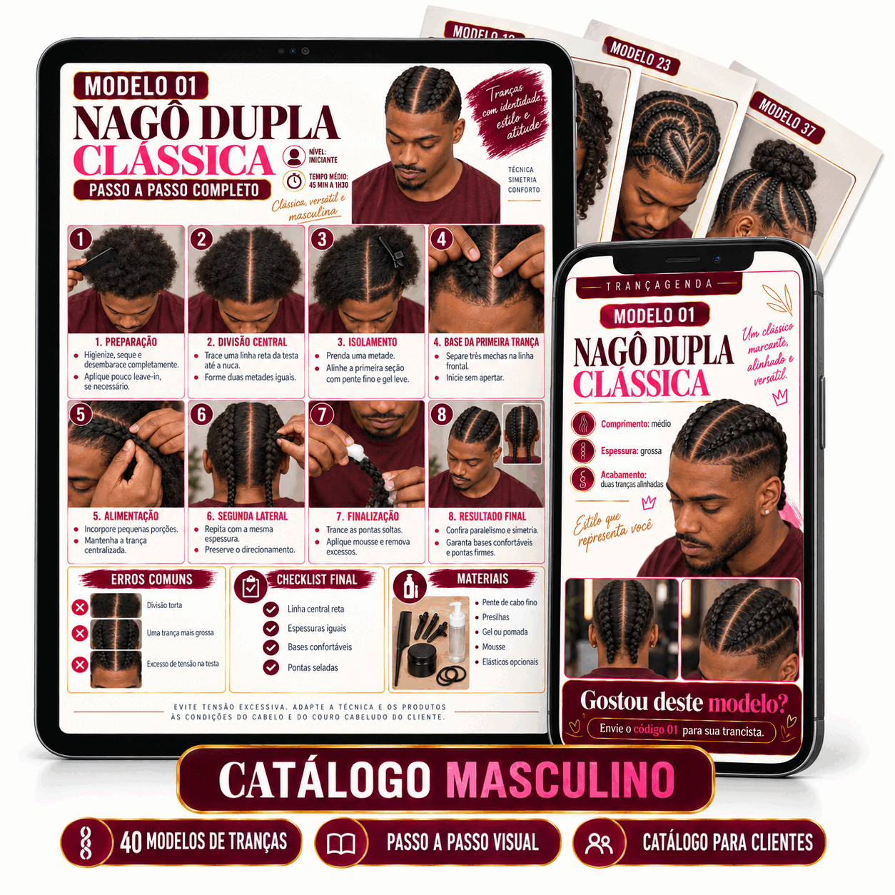 Catálogo Masculino - 40 Modelos