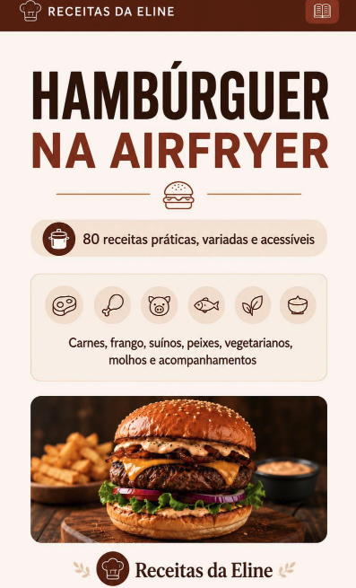80 Receitas de Hamburger na Airfryer