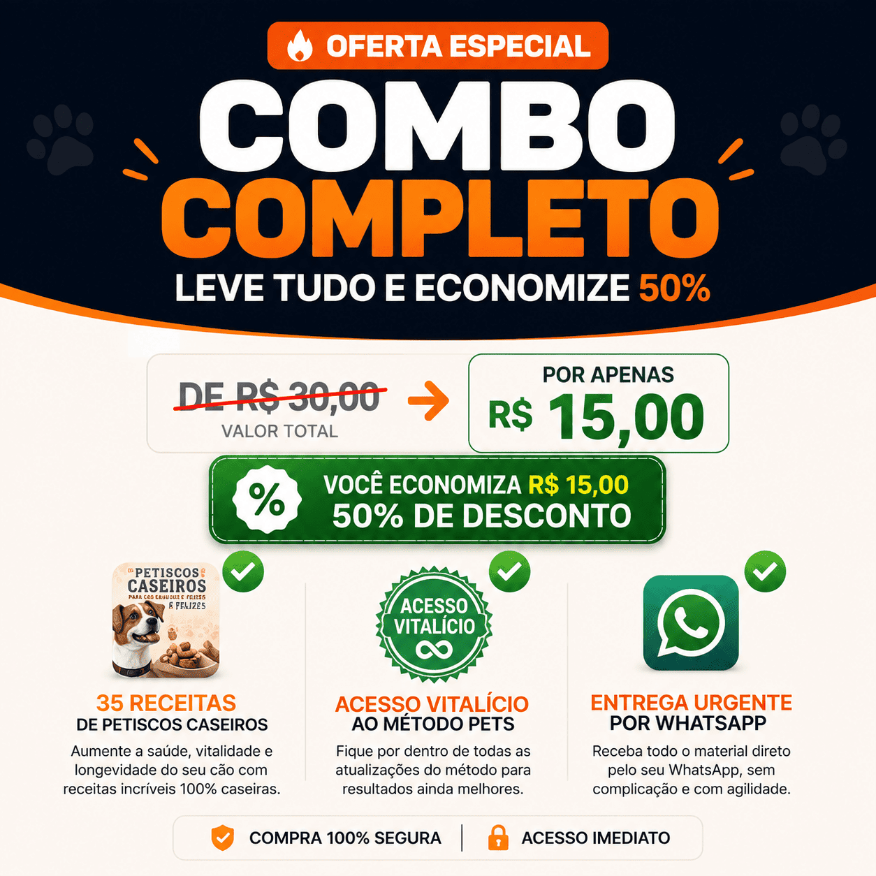 🔥 COMBO RELAMPAGO 3 EM 1