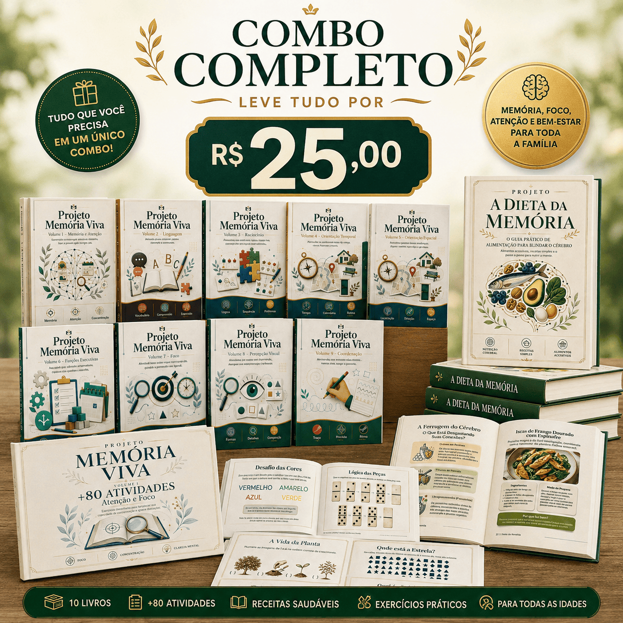 🔥 COMBO COMPLETO — LEVE TUDO POR R$ 25