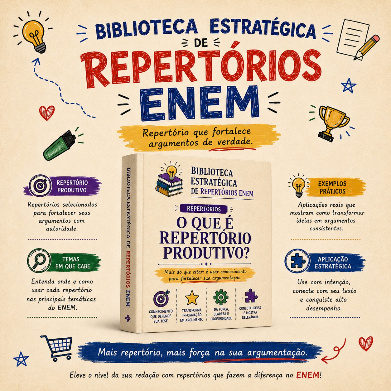 +100 Repertórios Prontos Redação ENEM