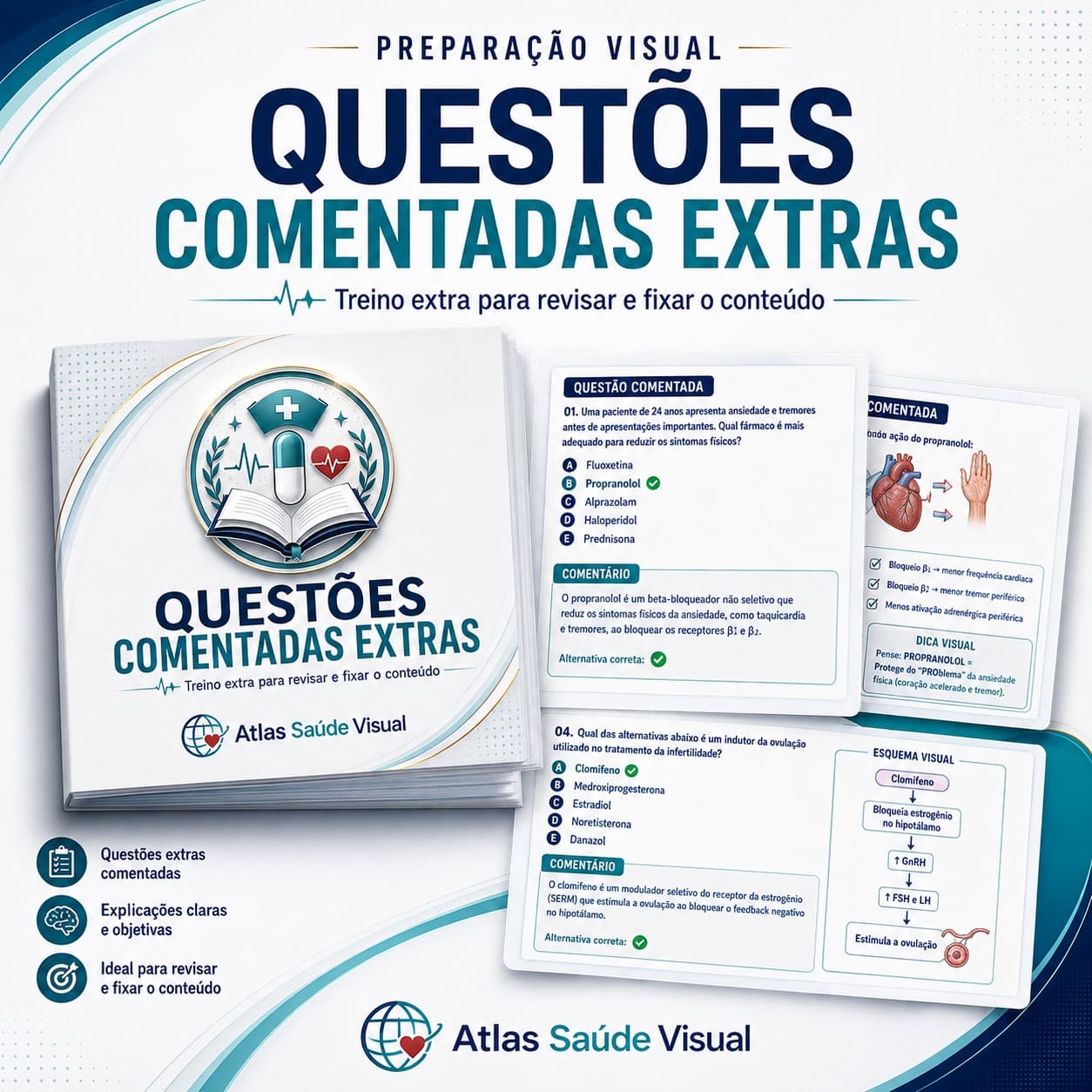 +200 Questões Comentadas de Farmacologia