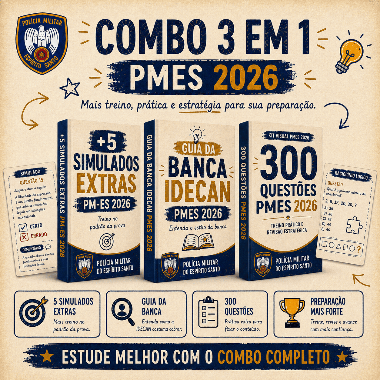 Combo 3 em 1