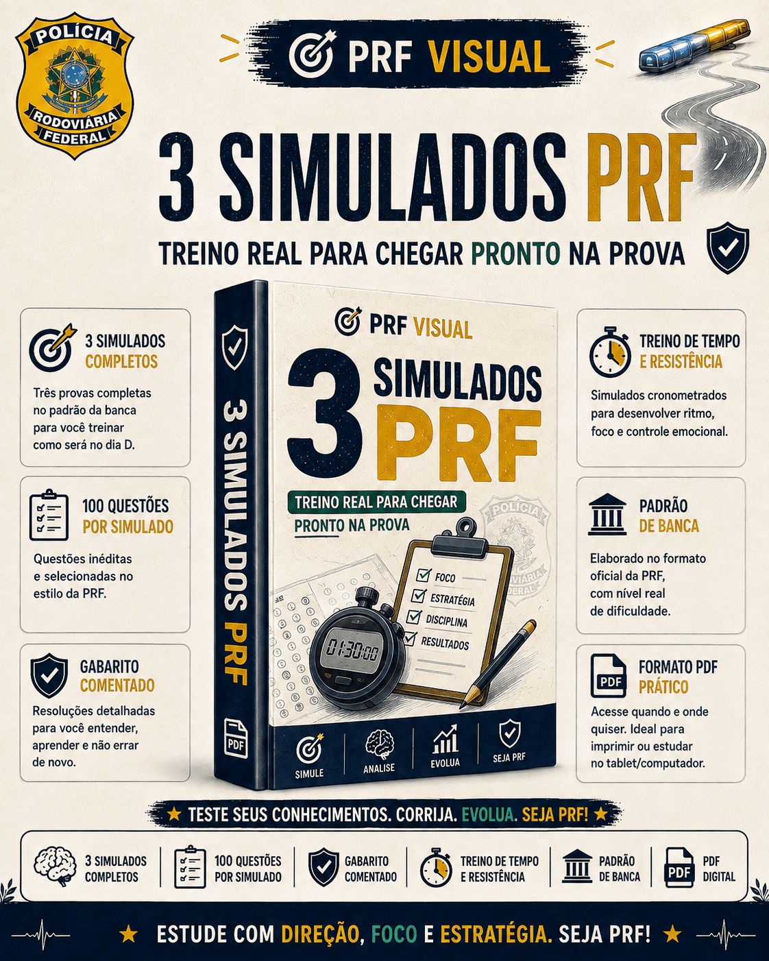 +3 Simulados completos