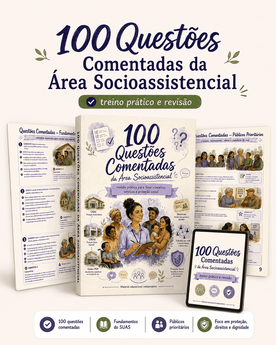 +100 Questões comentadas extras SEDES-DF