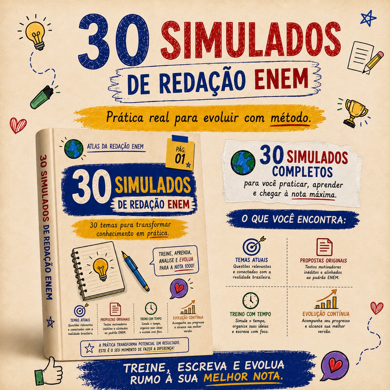 30 Simulados de Redação ENEM