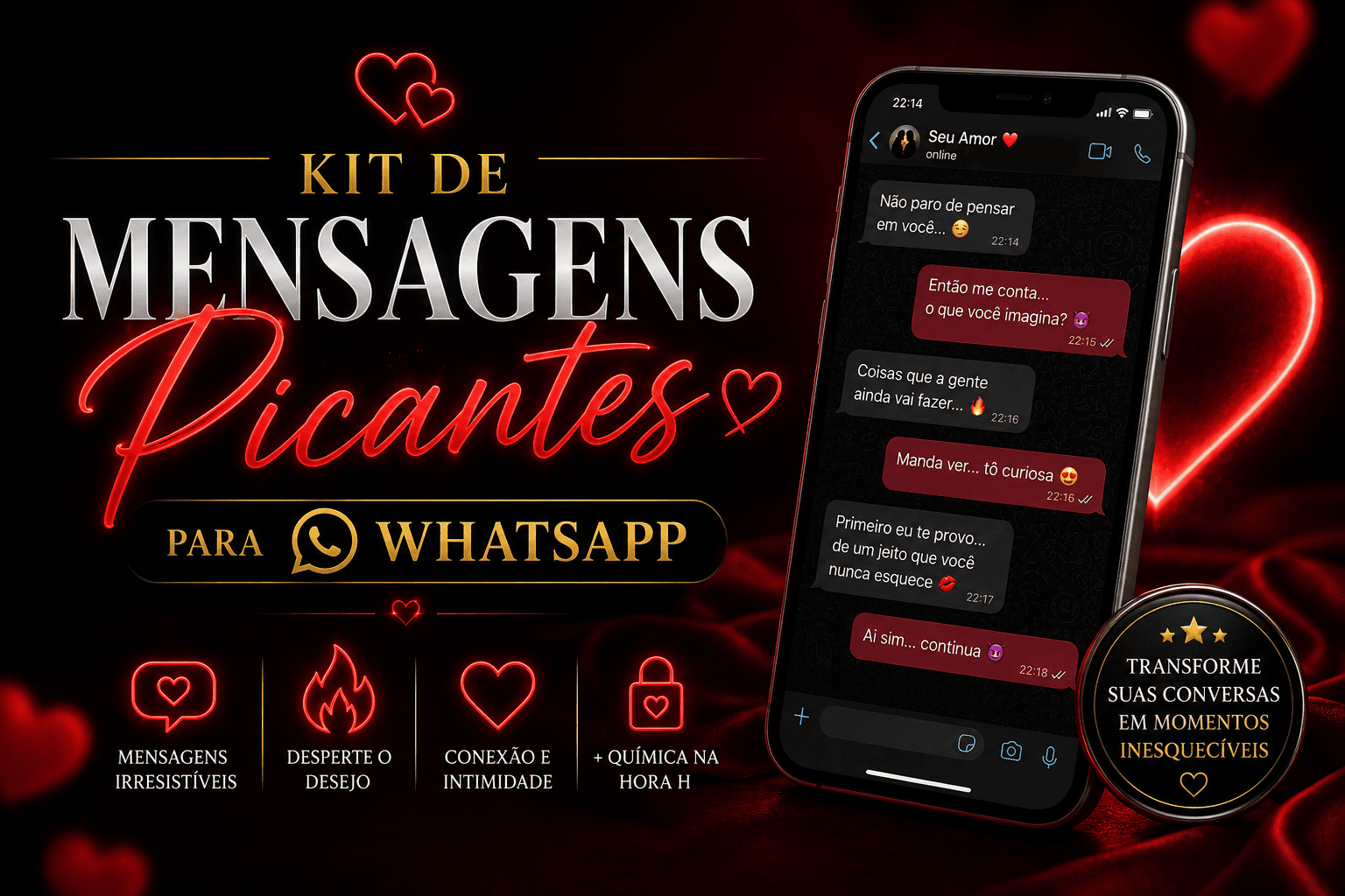 Kit de Mensagens Picantes para WhatsApp