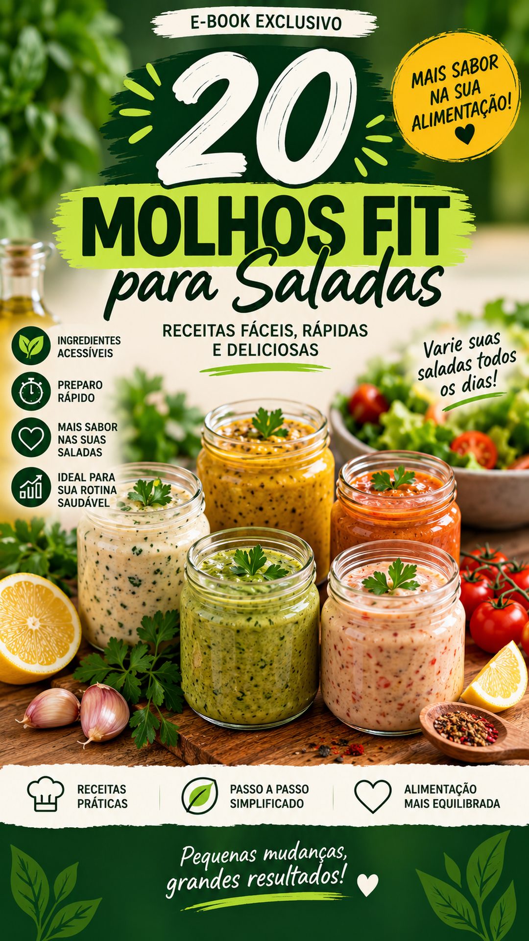 20 Molhos Fit para Saladas