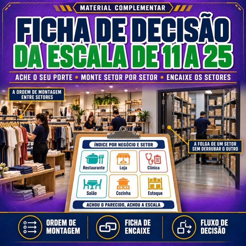 Ficha de Decisão da Escala de 11 a 25