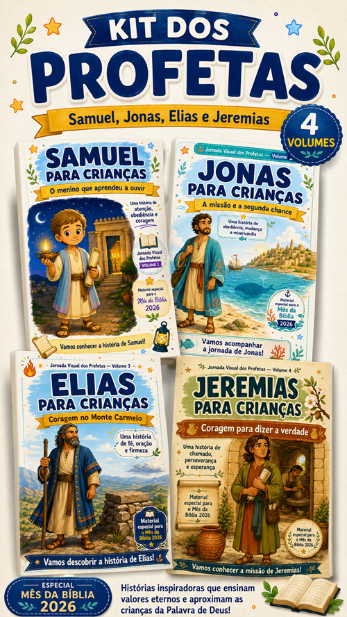 KIT COMPLETO OS GRANDES PROFETAS