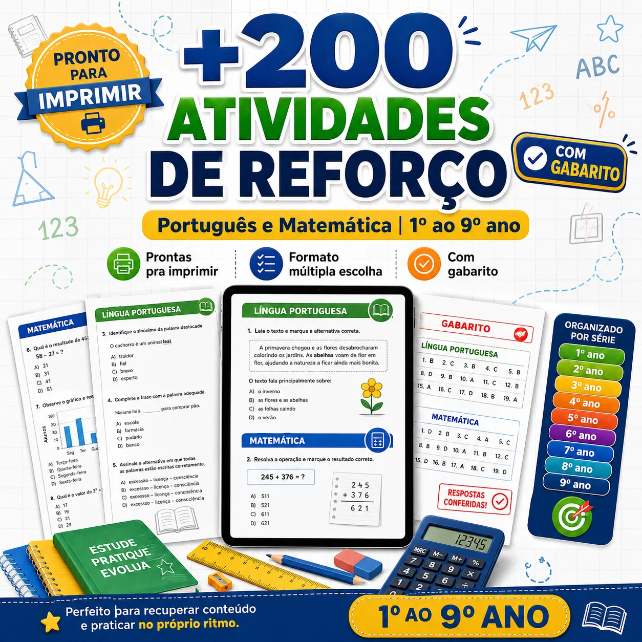 +200 Atividades de Reforço