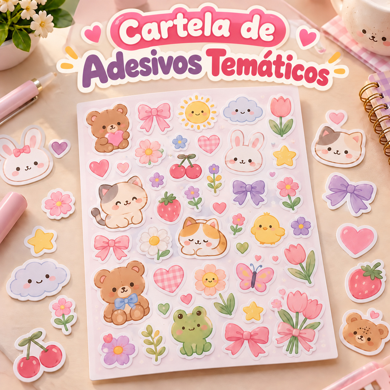 +900 Adesivos Temáticos para Imprimir