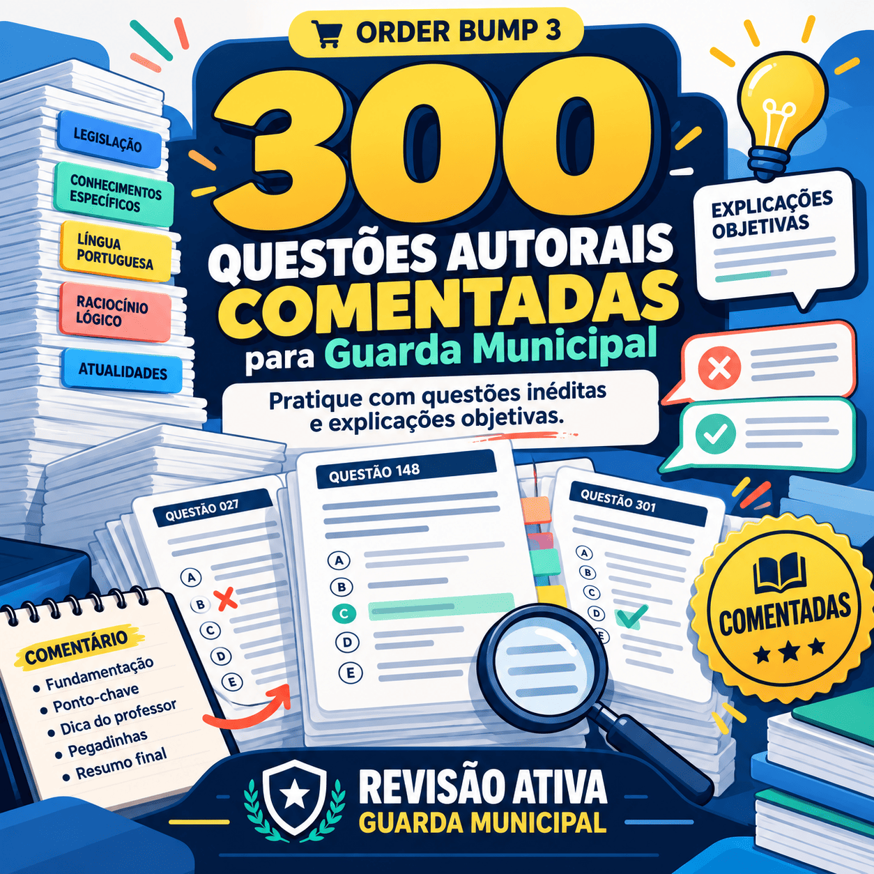 300 Questões Comentadas - GCM