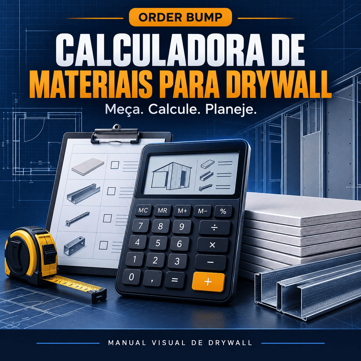 Calculadora de Materiais para Drywall