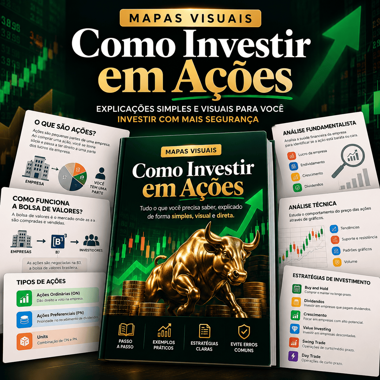 Mapas Visuais - Como investir em Ações