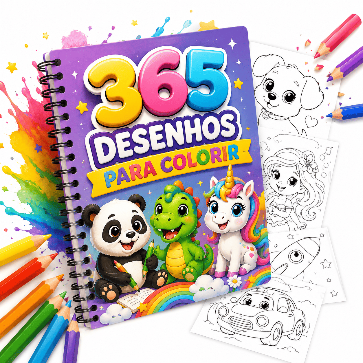 🎨 365 Desenhos para Colorir