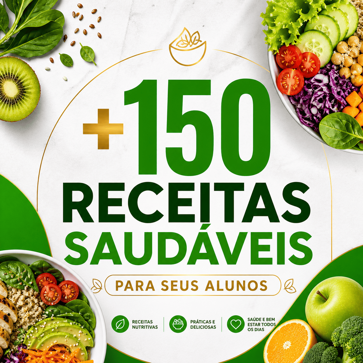 +150 Receitas Fit Para Ajudar na Rotina
