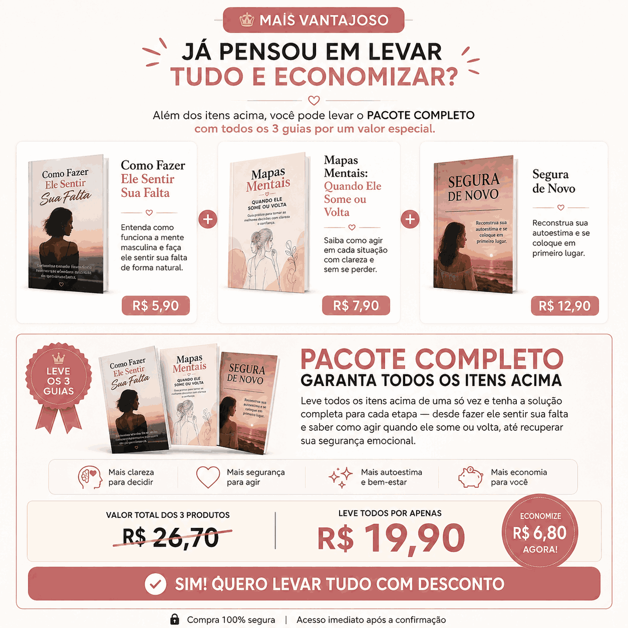 PACOTE COMPLETO COM OS 3 GUIAS