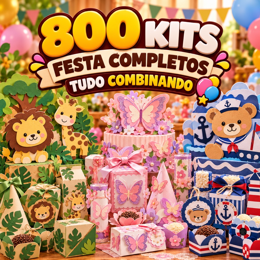 800 Kits Festas Completos