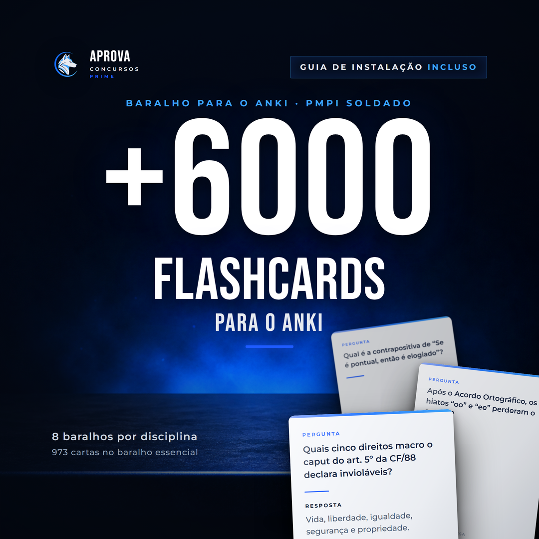 +6000 Flashcards para Prova PMPI 2026