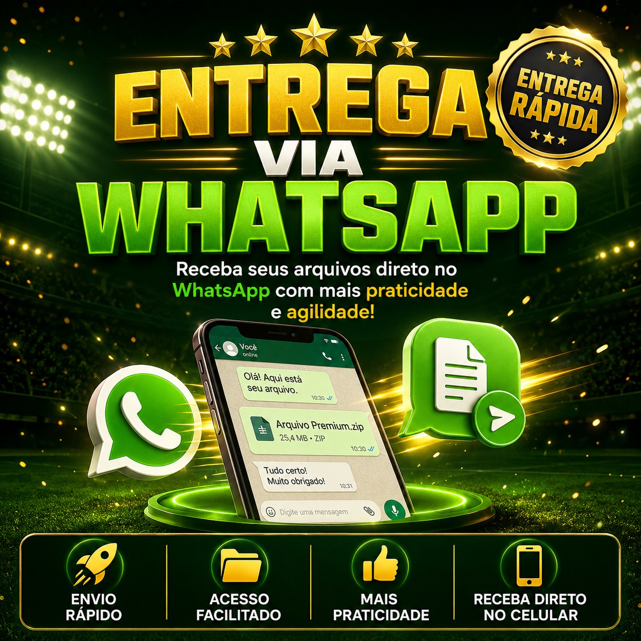 Entrega via WhatsApp🔥