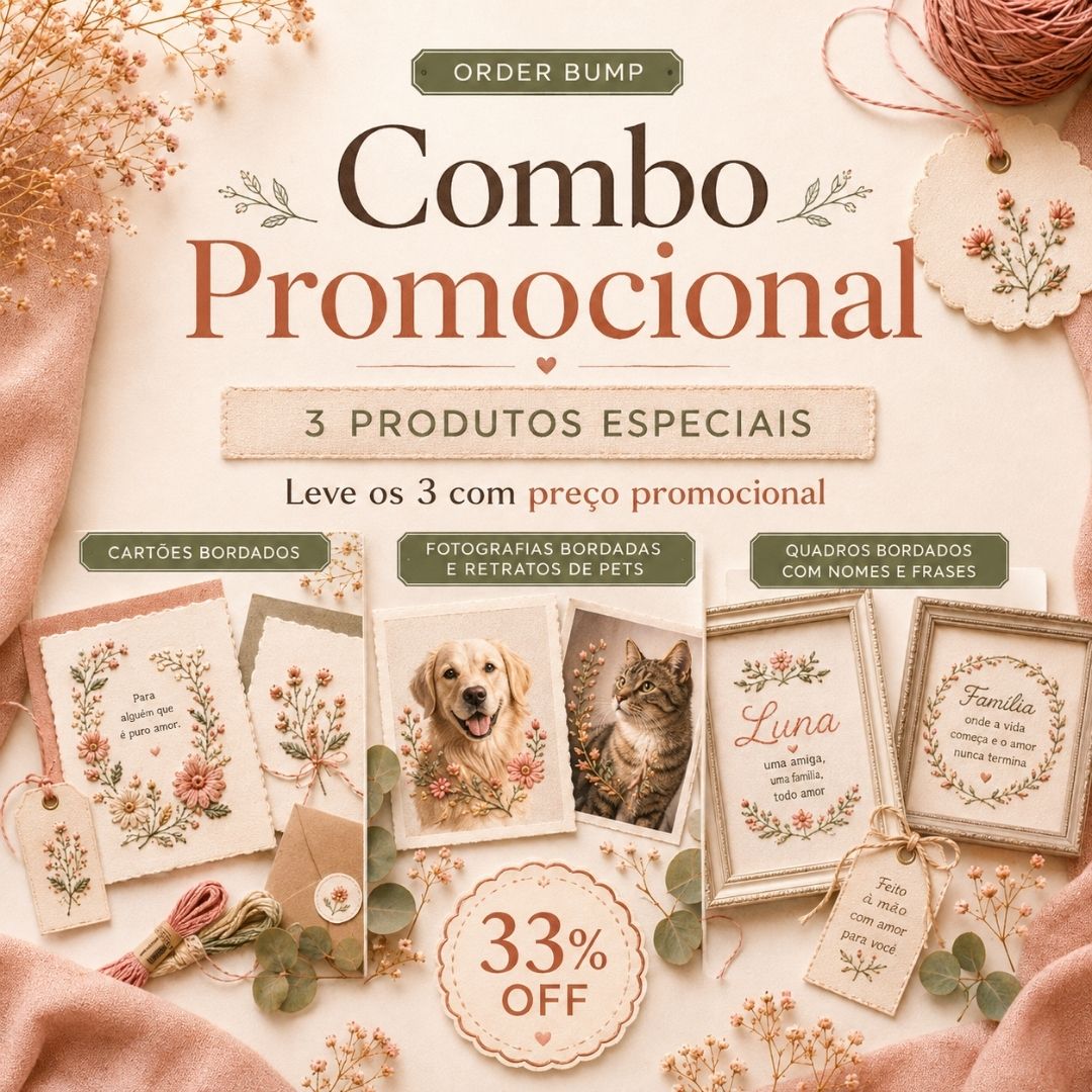 Leve os 3 e Economize 33% no Combo