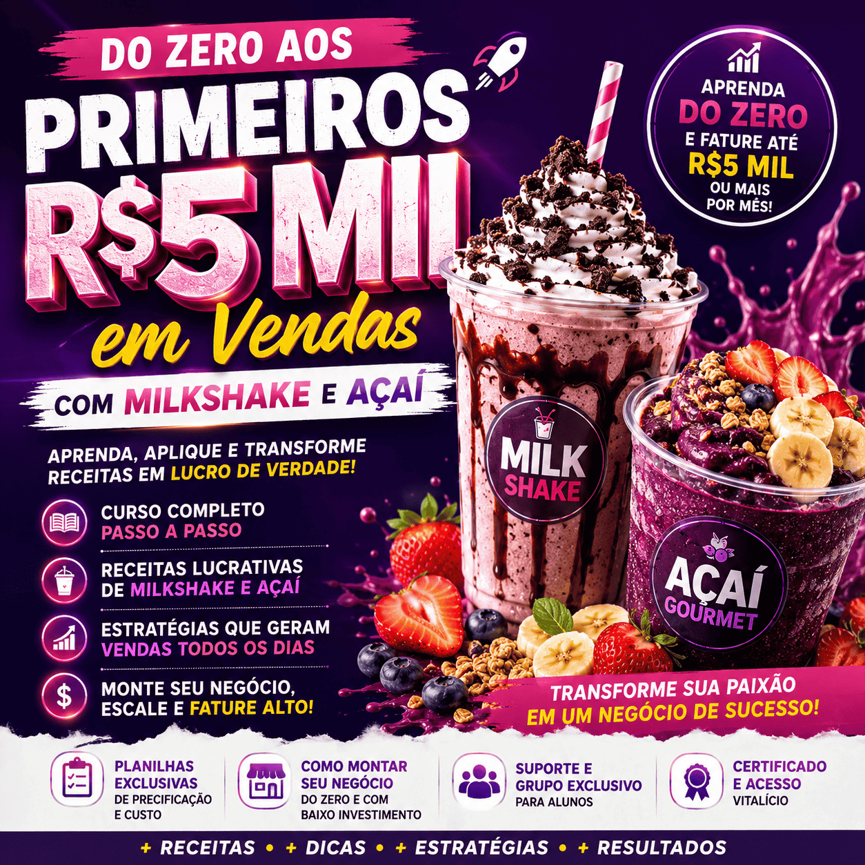 SIM! Quero o Guia Do Zero aos 5mil