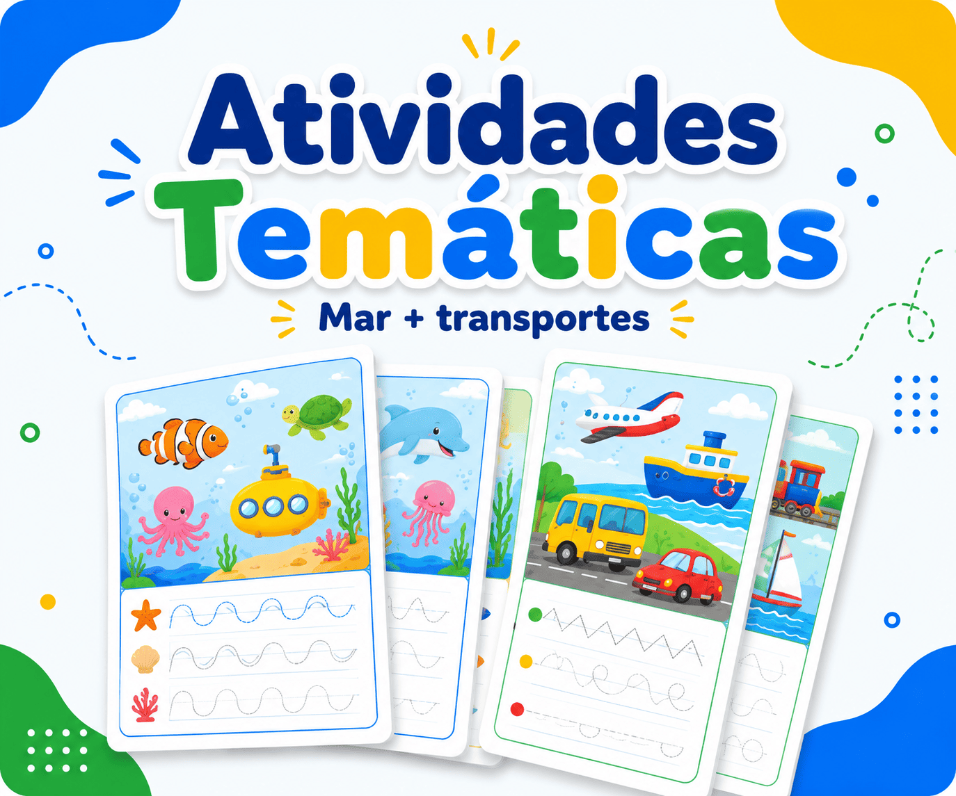 Kit Temáticas — 15 materiais por tema