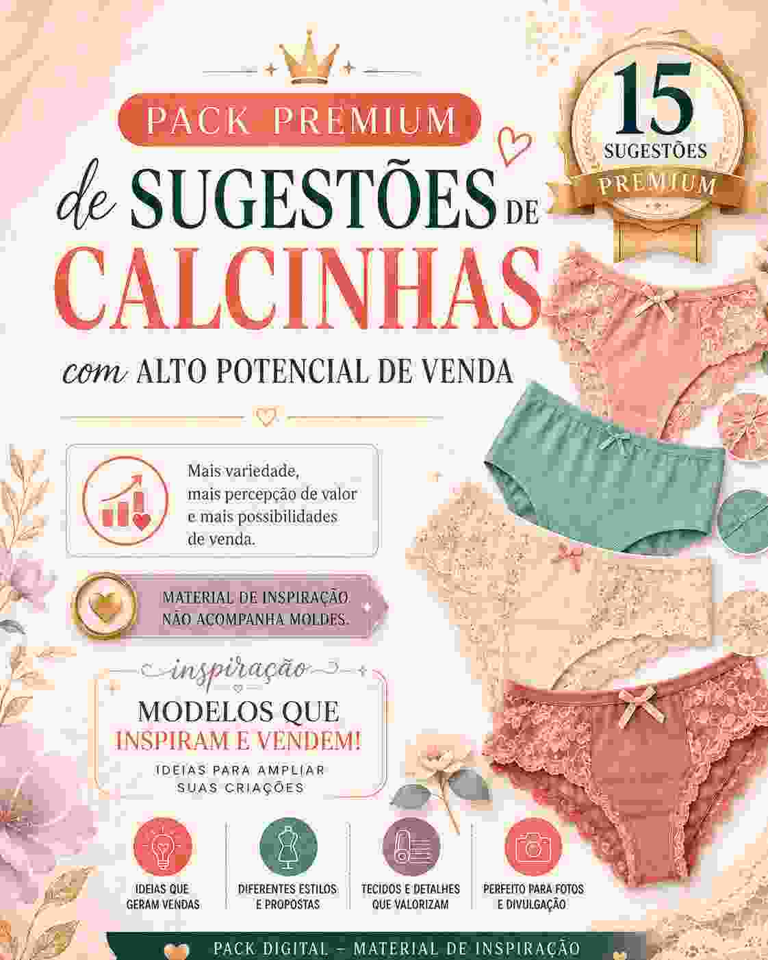 Pack Premium de Sugestoes de Calcinhas 