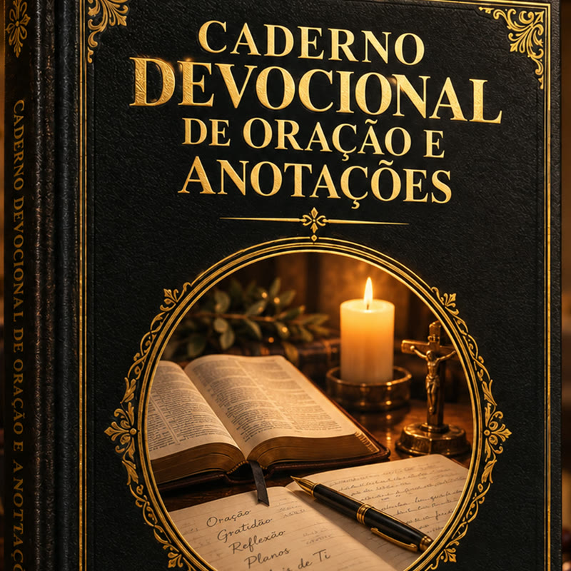 Caderno Devocional de Oração e Anotações