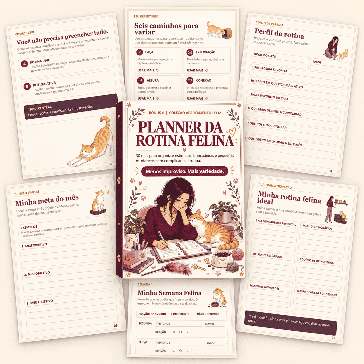 PLANNER DA ROTINA FELINA