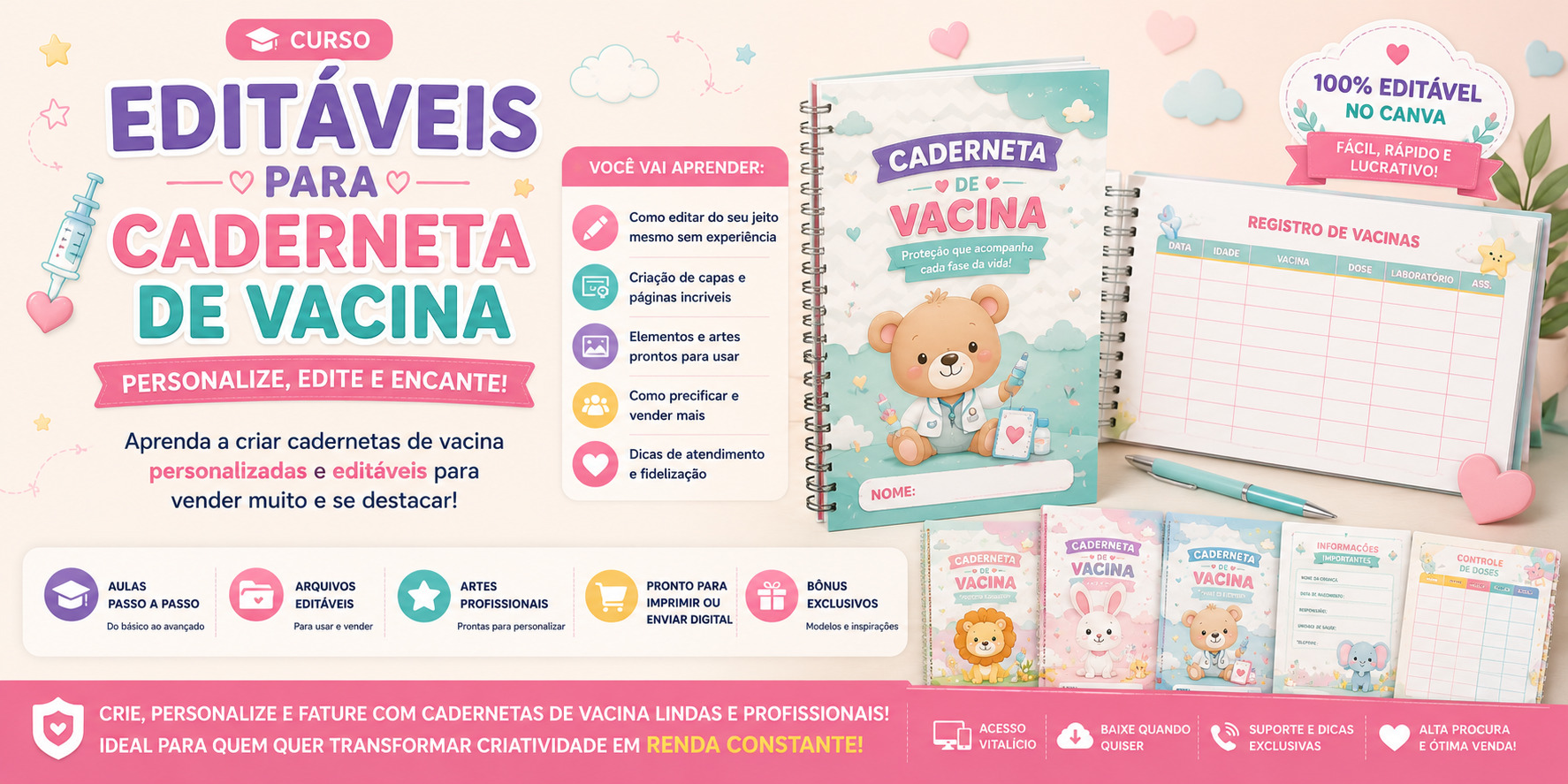 Caderneta de vacina premium