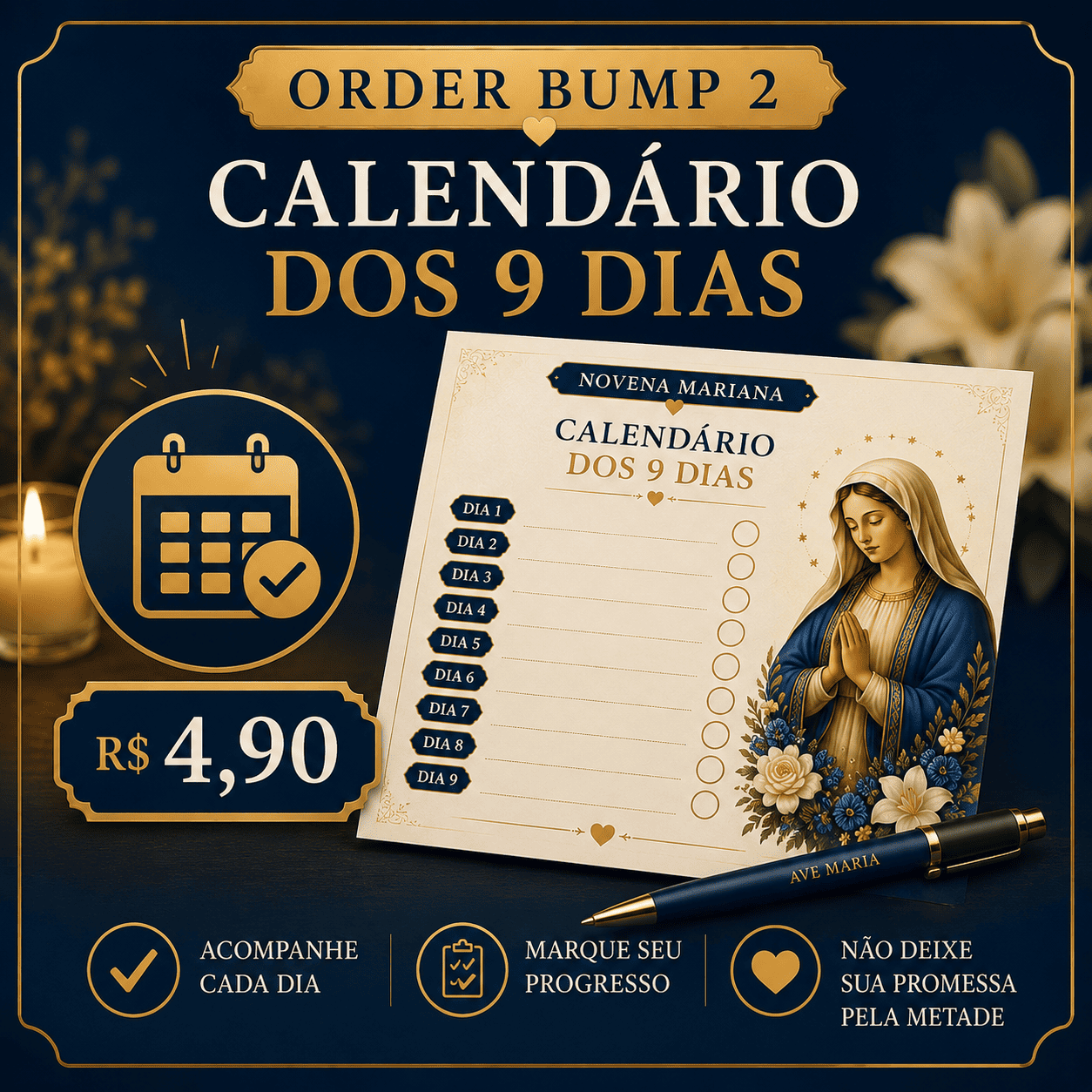 Calendário dos 9 Dias