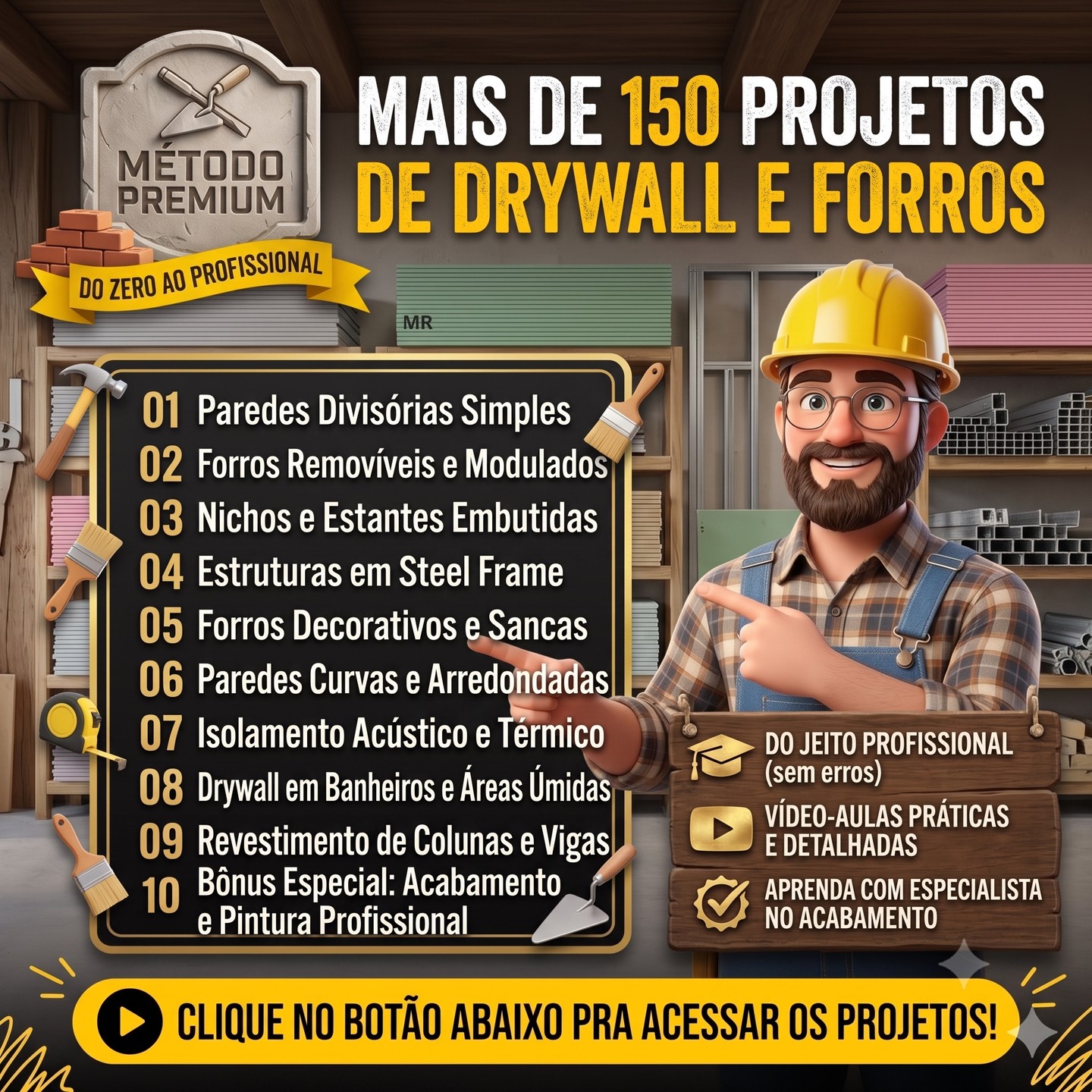 150 Projetos de Drywall e Forros