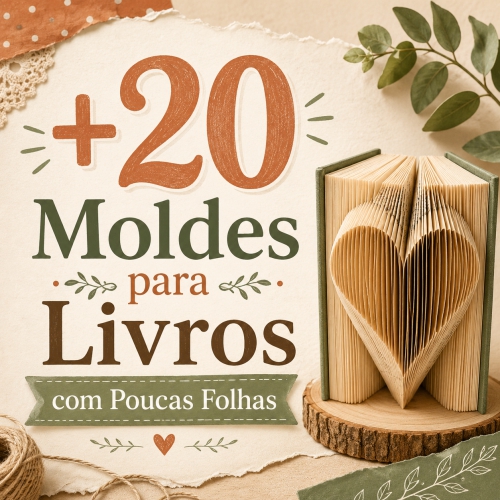 +20 Moldes para Livros com Poucas Folhas
