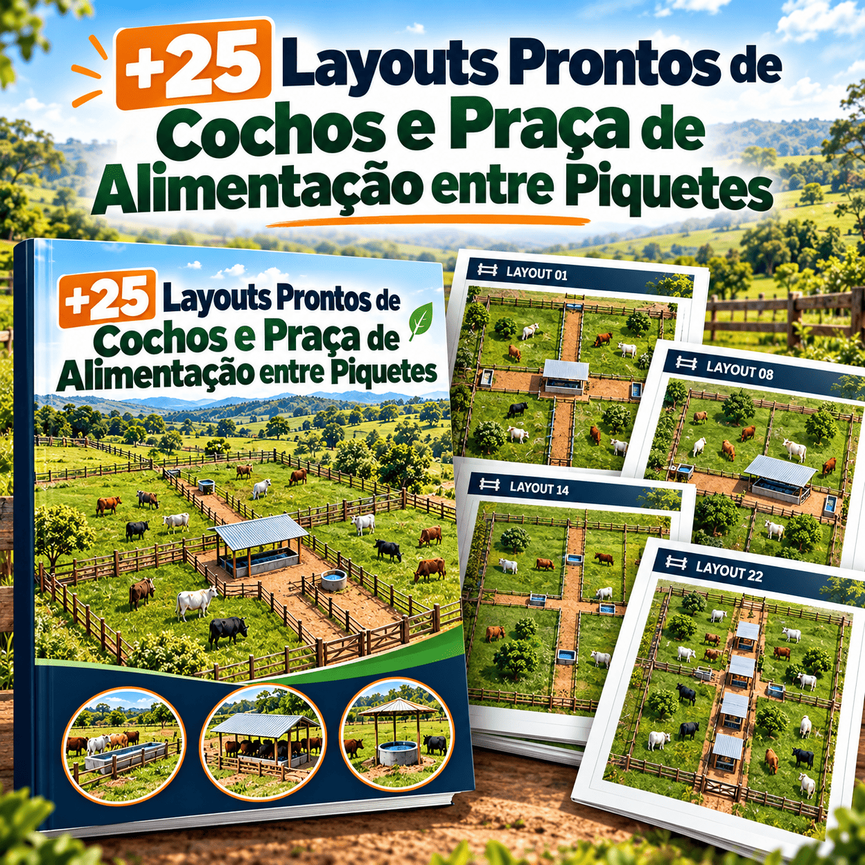 +25 Layouts de Cochos e Praça