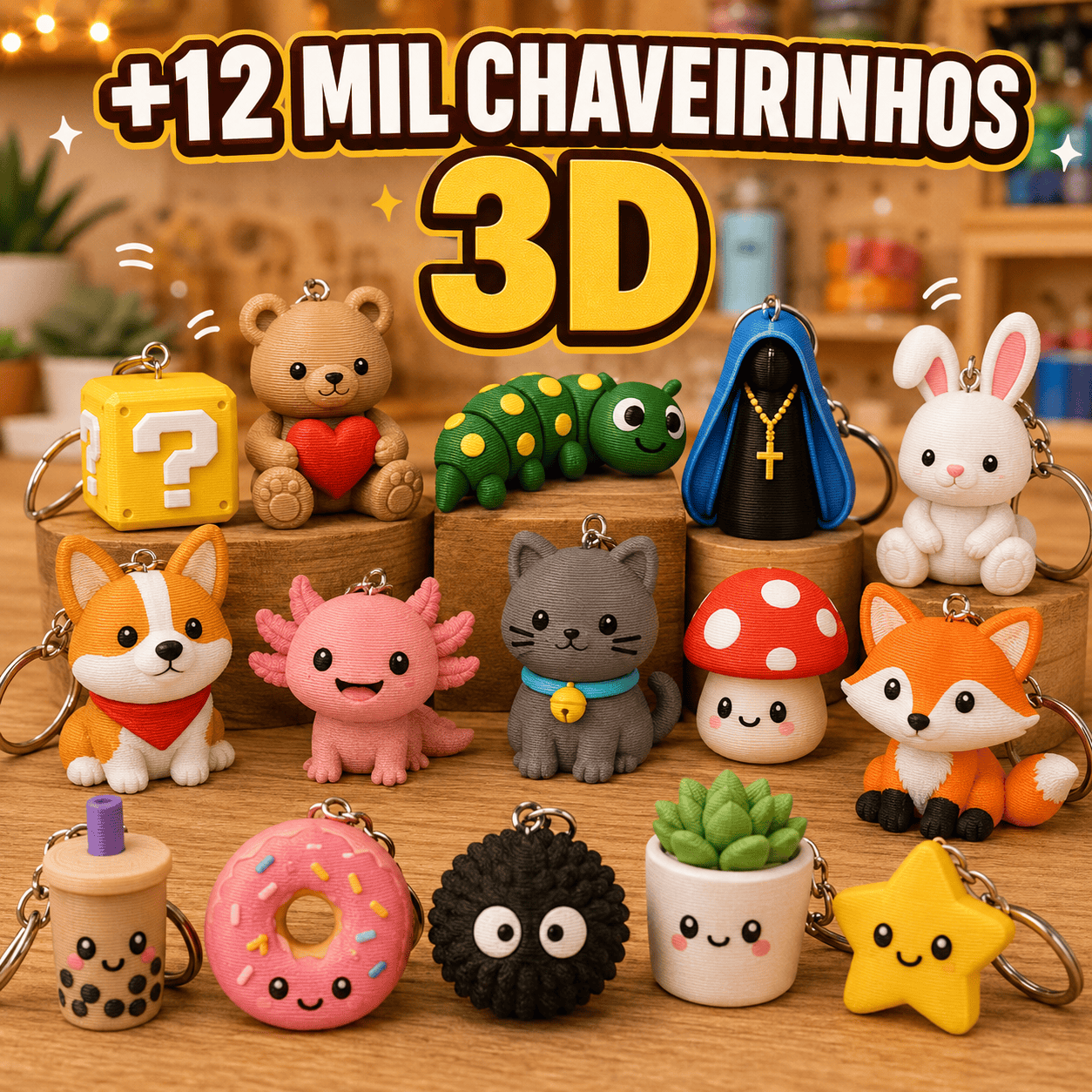 +12.000 Chaveirinhos 3D